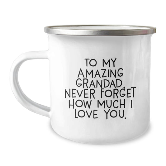 Grandad Camping Mug To My Amazing Grandad Gifts for Grandad from Grandad Lover on Mother's Day - Image 1