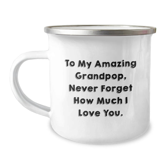 Funny Grandpop Gift Ideas, Gifts from Men to Grandpop, Camping Mug for Grandpop on Mother's Day - Image 1
