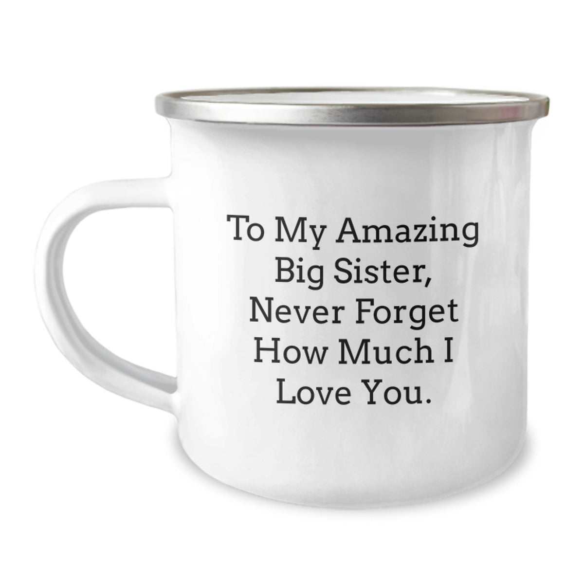Unique Inspirational Gifts from Men to Big Sister, Funny Camping Mug for Mother's Day Unique Gifts - Image 1