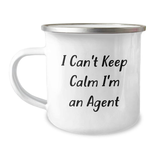 Funny Agent Gifts for Mom - Gifts from Family - I'm An Agent, Cute Camping Mug, Agent Love - Image 1