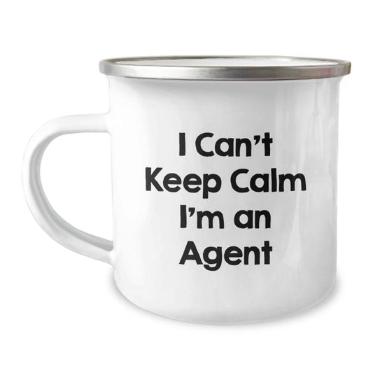 Funny Agent Gifts from Men to Women - Agent Camping Mug for Friends and Coworkers on Mother's Day - I'm an Agent! - Image 1