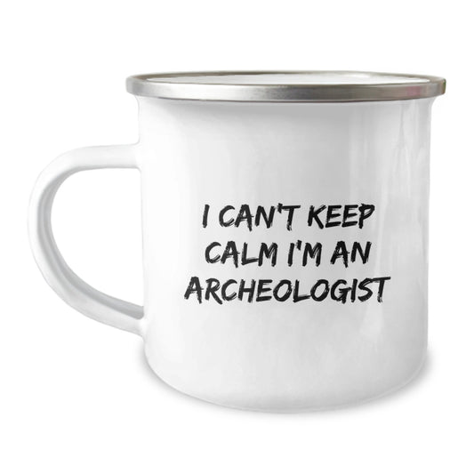 Funny Archeologist Gifts for Mom, Unique I'm An Archeologist Camping Mug, Perfect for Archeologist Enthusiasts, Gifts from Family - Image 1