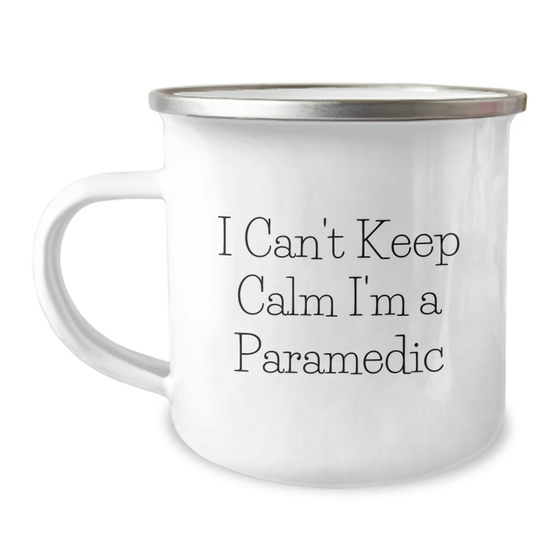 Funny Rescue Worker Gifts for Friends - Valentine's Unique Camping Mug I 'Can't Keep Calm I'm A Rescue Worker' - Image 1