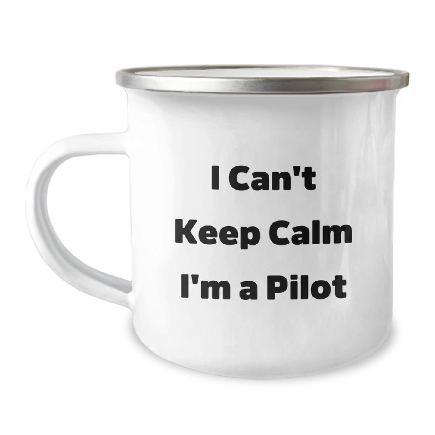 Funny Pilot Gifts from Family, I Can't Keep Calm I'm A Pilot Camping Mug for Dad, Unique Father's Day Unique Gifts for Men - Image 1