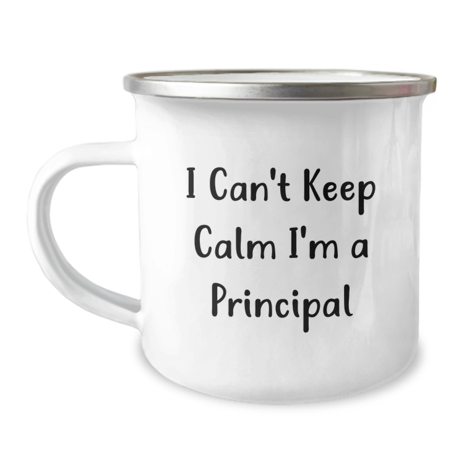 Funny Principal Gifts from Parents for Principal on Father's Day - I Can't Keep Calm I'm A Principal Camping Mug - Image 1