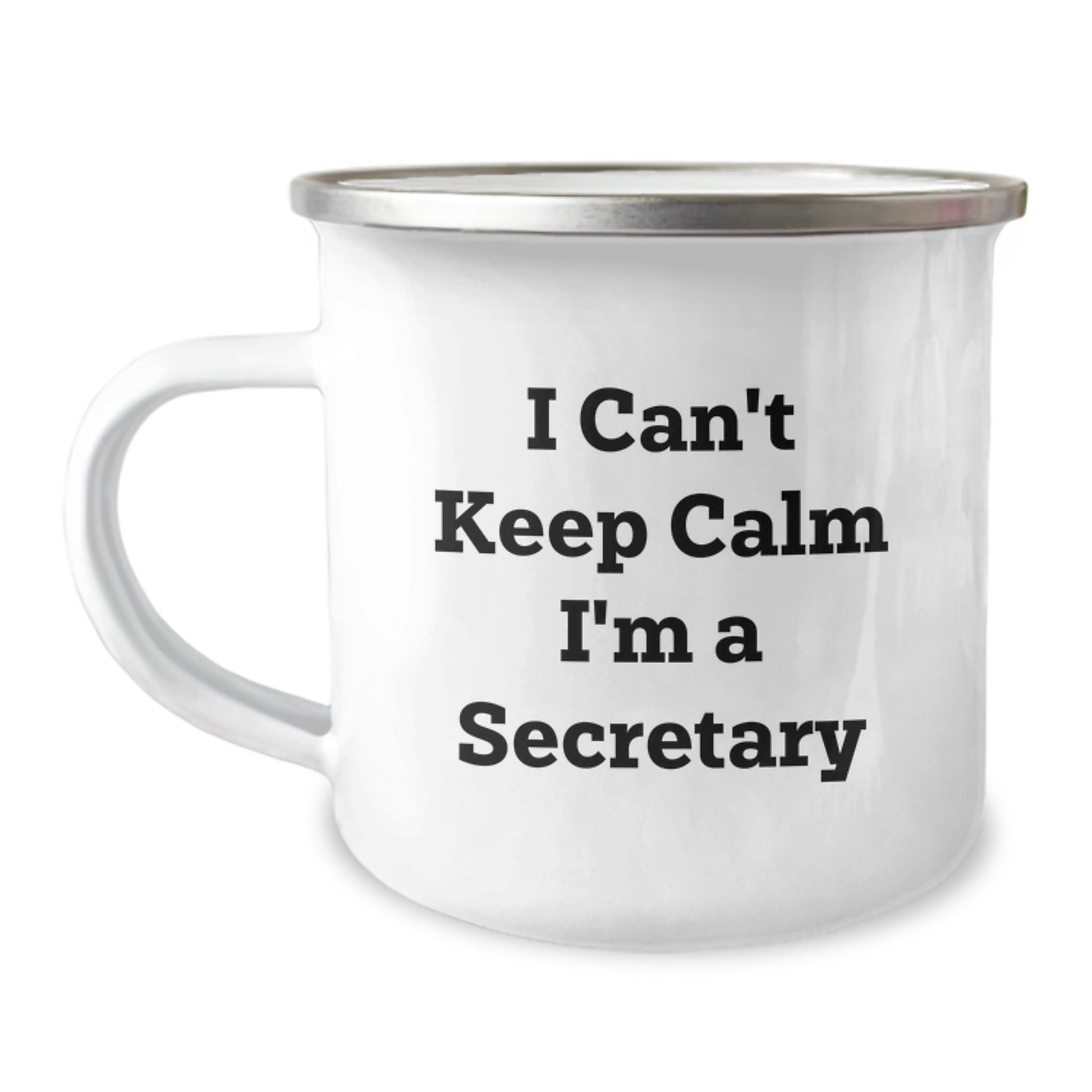 Funny Secretary Quotes Camping Mug Gifts for Women Secretary from Men Coworkers - Image 1