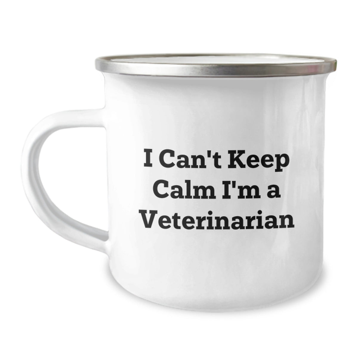 Funny Veterinarian Christmas Unique Gifts for Veterinarian Friends and Family - Camping Mug with I Can't Keep Calm I'm A Veterinarian Quote, Gifts from Friends and Family - Image 1