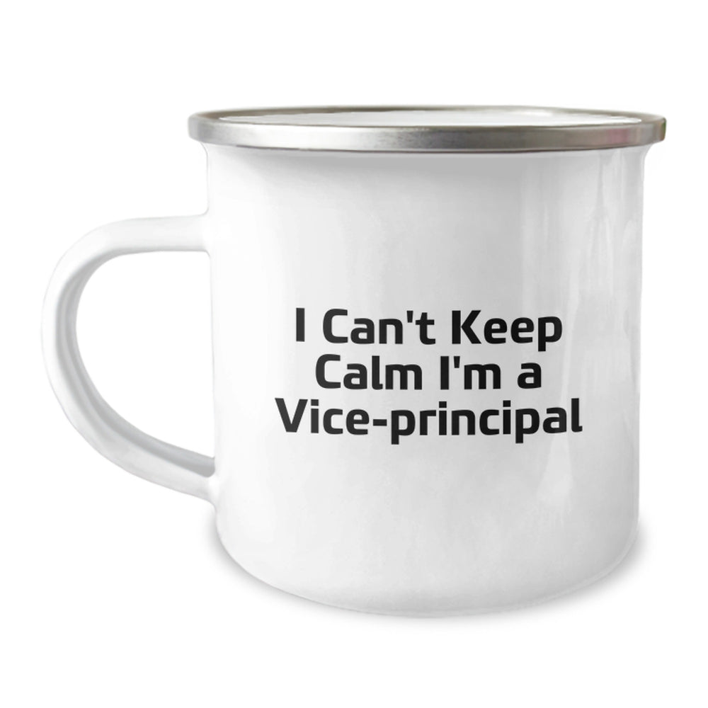 Funny Vice-principal Gifts from Friends, Unique Christmas Unique Gift for Men Vice-principal, Camping Mug - I Can't Keep Calm I'm A Vice-principal - Image 1