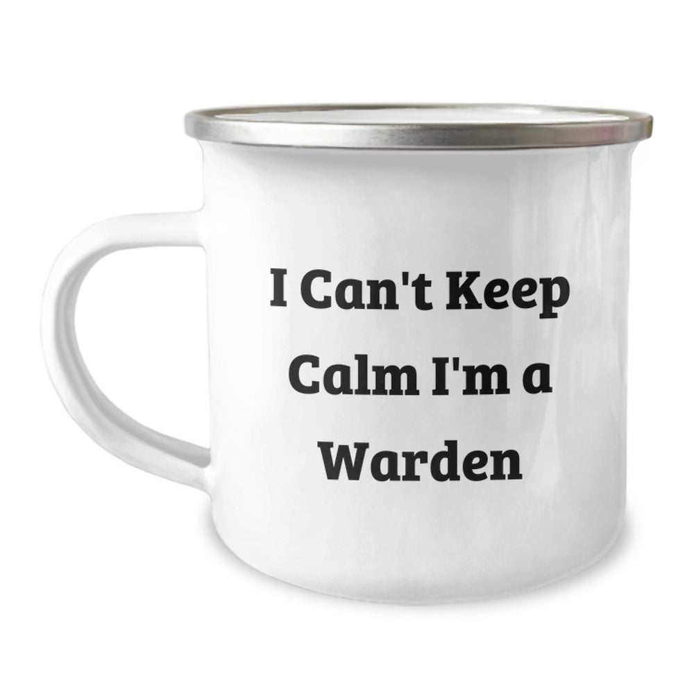 Funny Warden Camping Mug Gifts from Men to Friends for Christmas - Image 1