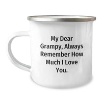 Load image into Gallery viewer, Funny Grampy Gifts from Grandkids on Valentine's, Unique Camping Mug for Grampy, My Dear Grampy Always Remember How Much I Love You. - Image 1
