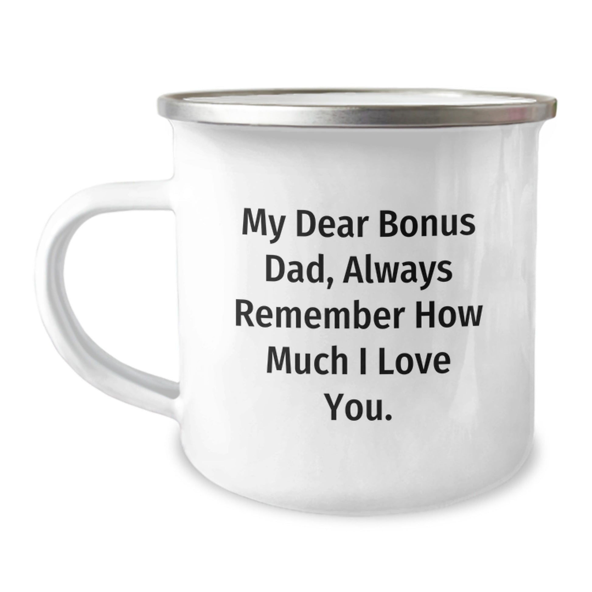 Funny Bonus Dad Camping Mugs - Gifts from Family for Bonus Dad, Father's Day Unique Camping Mug - Image 1