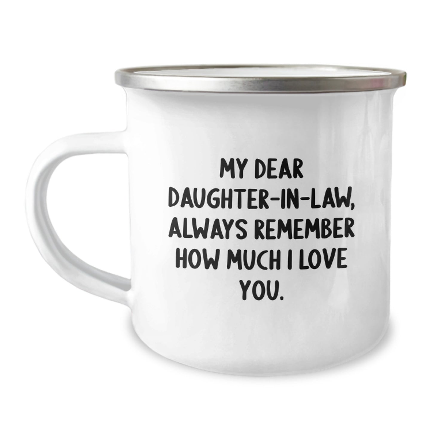 Funny Daughter-in-law Gifts from Men - Valentine's Unique Presents for Daughter-in-law - Camping Mug for Daughter-in-law - Image 1