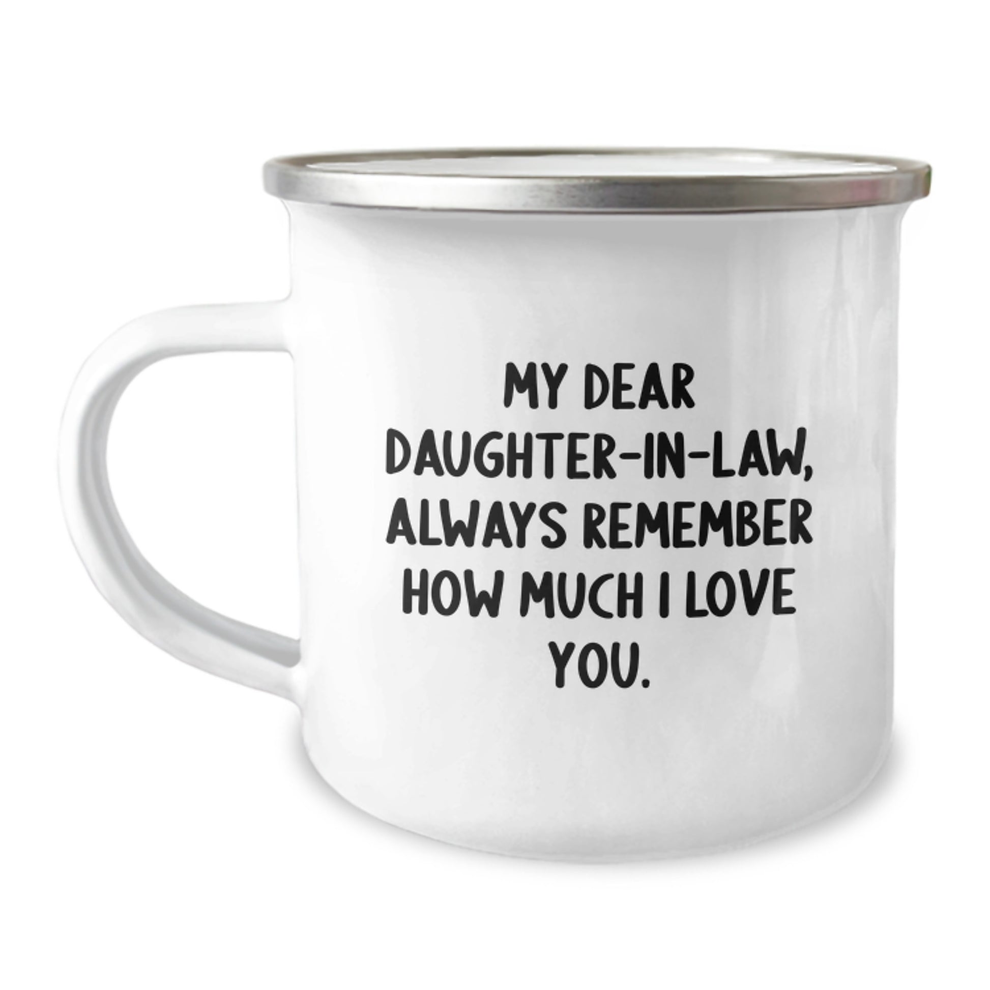 Funny Daughter-in-law Gifts from Men - Valentine's Unique Presents for Daughter-in-law - Camping Mug for Daughter-in-law - Image 1