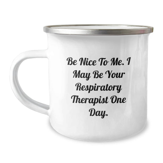 Funny Respiratory Therapist Gifts for Men, Unique Camping Mug for Dad's Father's Day Unique Gifts - Image 1