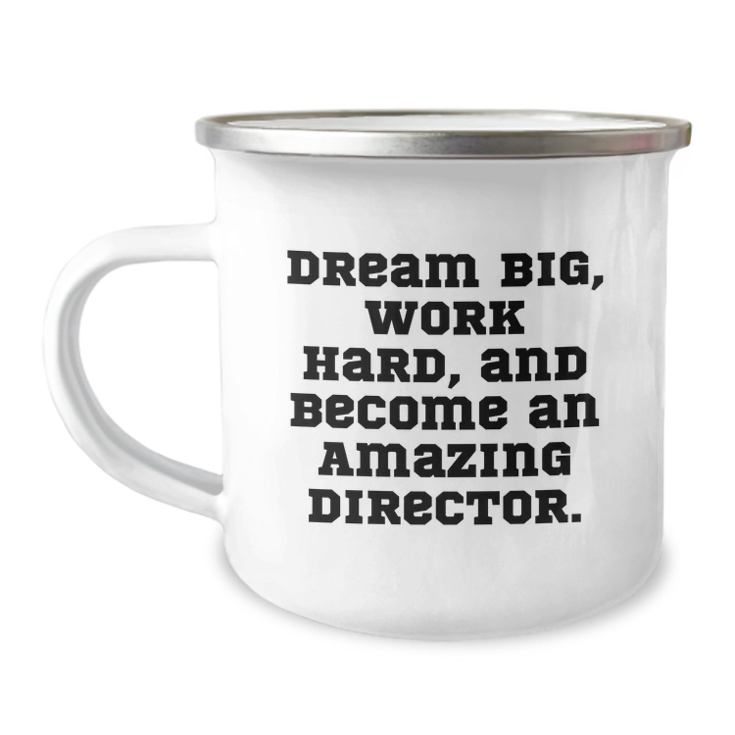 Funny Director Gifts from Friends - Valentine's Unique Gifts for the Director in Your Life, Camping Mug with Dream Big Quote - Image 1