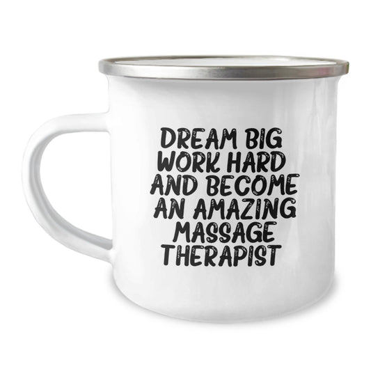 Massage Therapist Inspirational Camping Mug Gifts from Friends for Graduation Unique - Image 1
