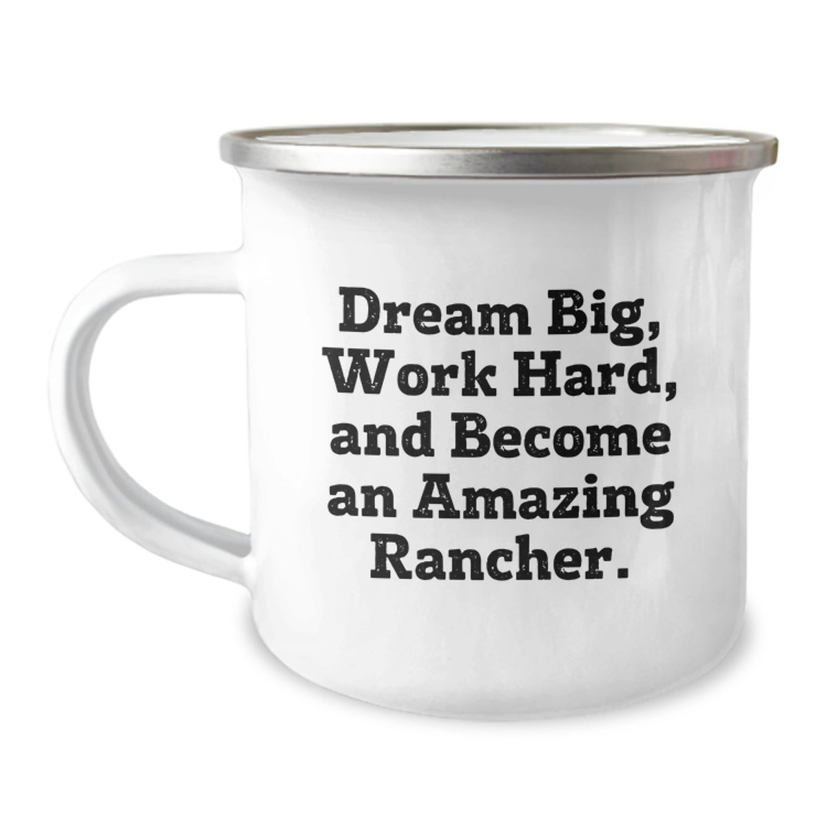 Gifts for Rancher Friends, Funny Inspirational Camping Mug, Christmas Unique Gifts from Family and Friends - Image 1