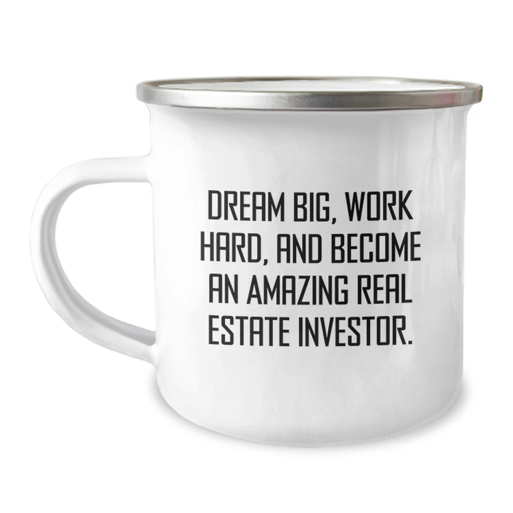Funny Camping Mug for Real Estate Investor, Gifts from Family to Friends, Perfect for Christmas - Image 1