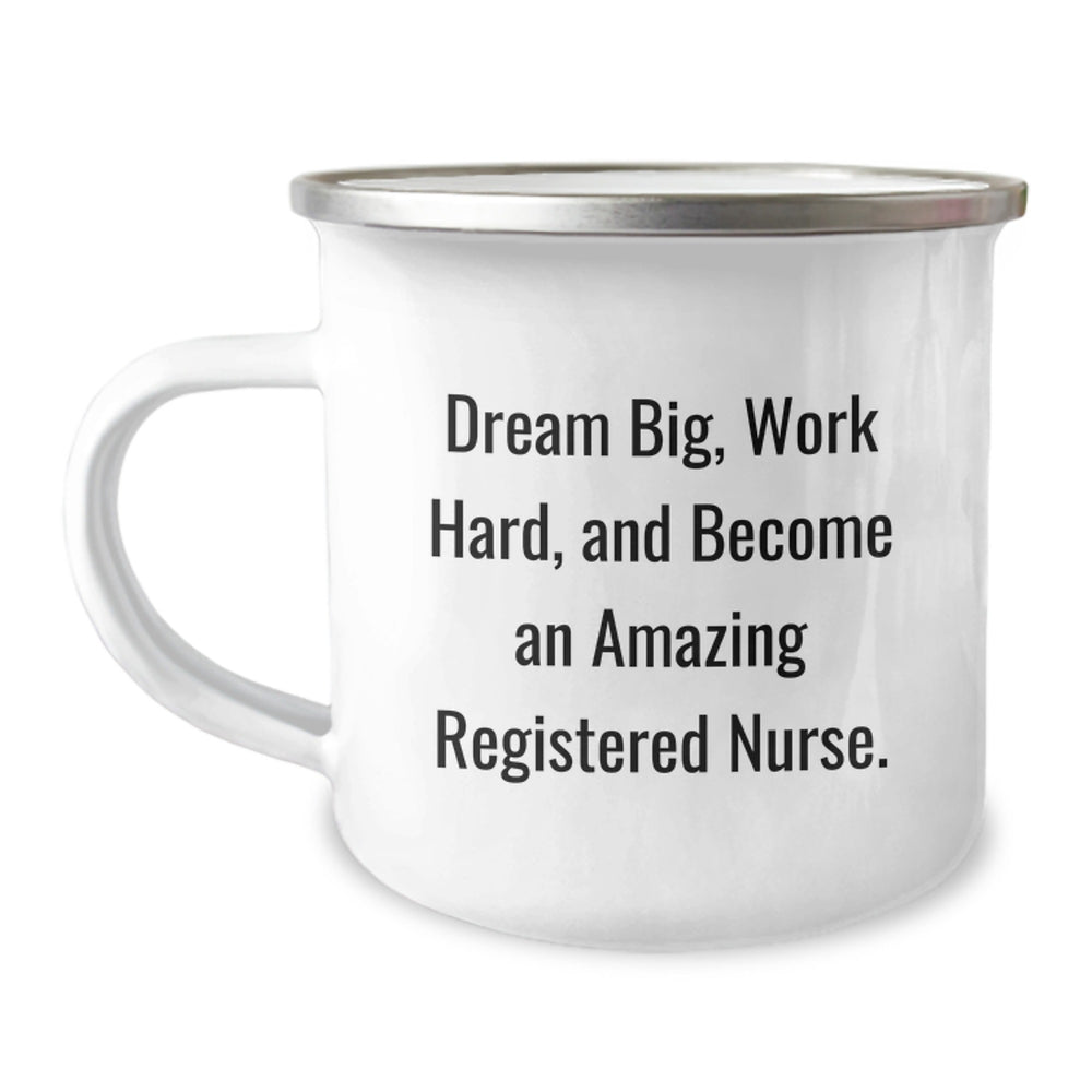 Gifts from Family for Registered Nurse Inspirational Camping Mug - Funny Quote for Christmas Unique Gifts - Image 1