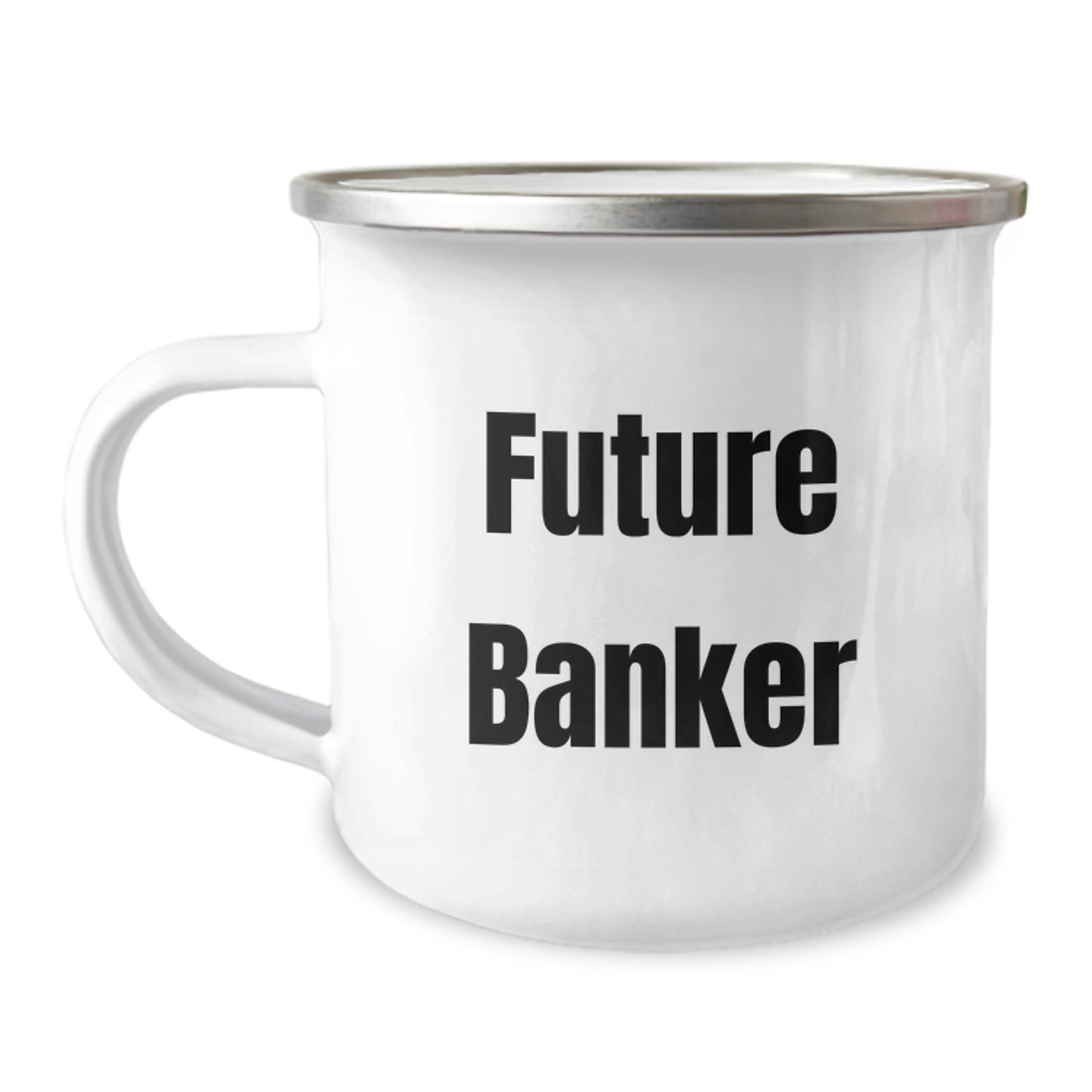 Funny Banker Gifts from Friends to Banker on Valentine's Unique Camping Mug - Image 1