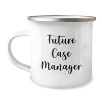 Load image into Gallery viewer, Funny Case Manager Gifts, Future Case Manager Inspirational Quote, Unique Valentine's Unique Camping Mug for Case Manager Friends - Image 1
