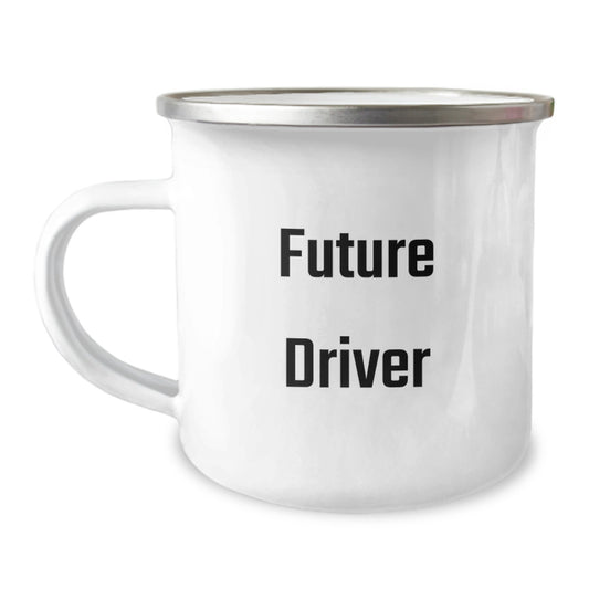 Funny Driver Gifts for Him, Future Driver Mug, Camping Mug for Graduation Unique Gifts from Friends - Image 1