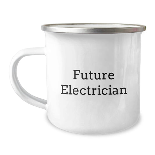 Gifts from Men for Future Electrician - Funny Valentine's Gifts for Electrician Camping Mug - Image 1