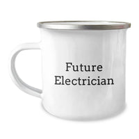 Load image into Gallery viewer, Gifts from Men for Future Electrician - Funny Valentine's Gifts for Electrician Camping Mug - Image 1
