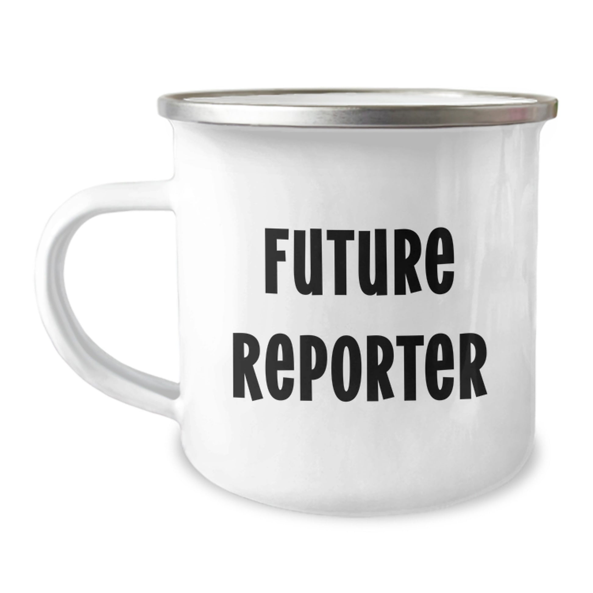 Funny Future Reporter Gifts for Reporter, Camping Mug for Graduation Unique Gifts from Family - Image 1