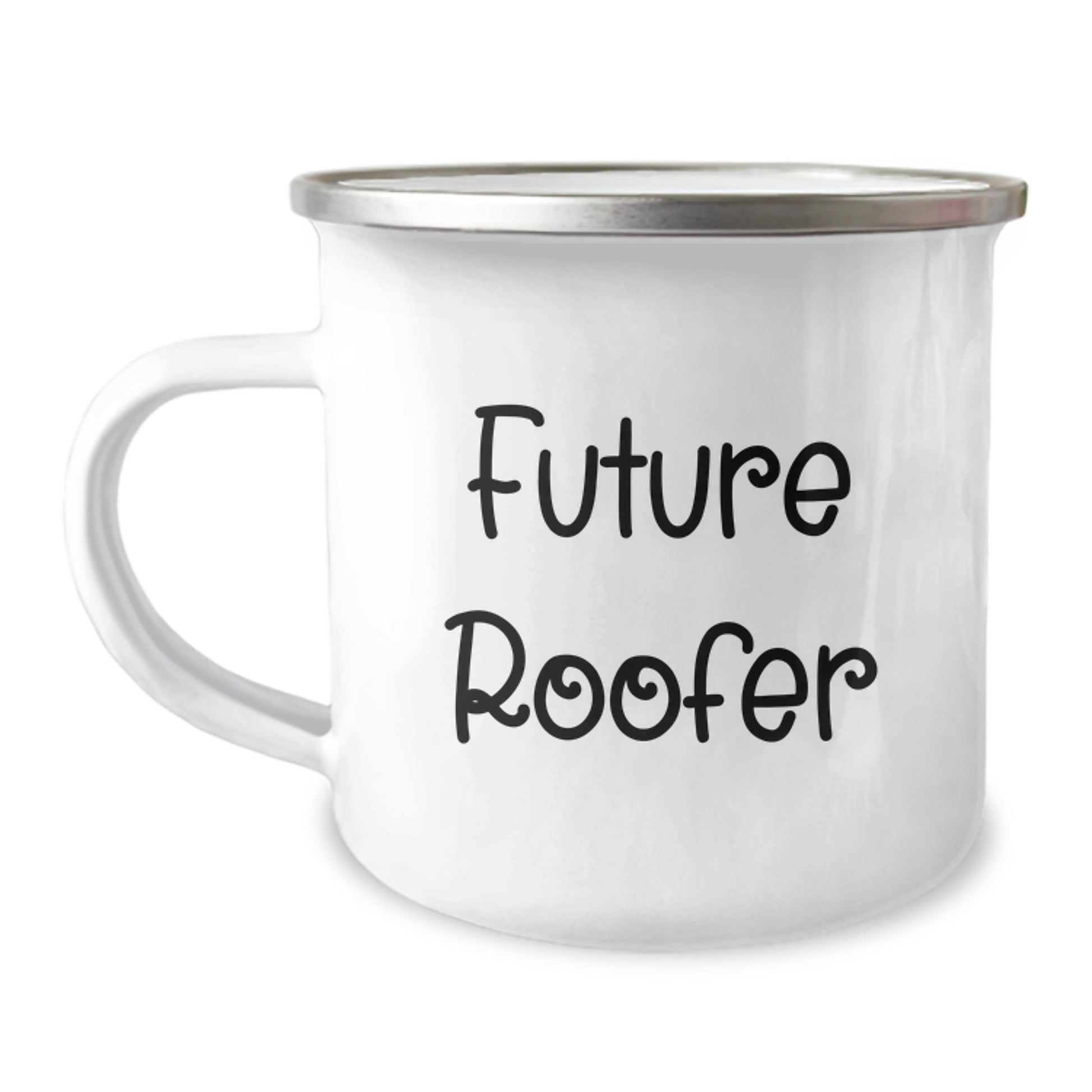 Funny Future Roofer Gifts from Friends for Men Graduation Unique Roofer Camping Mugs, Future Roofer Quote, Stainless Steel with Enamel Finish, 12 oz Capacity - Image 1