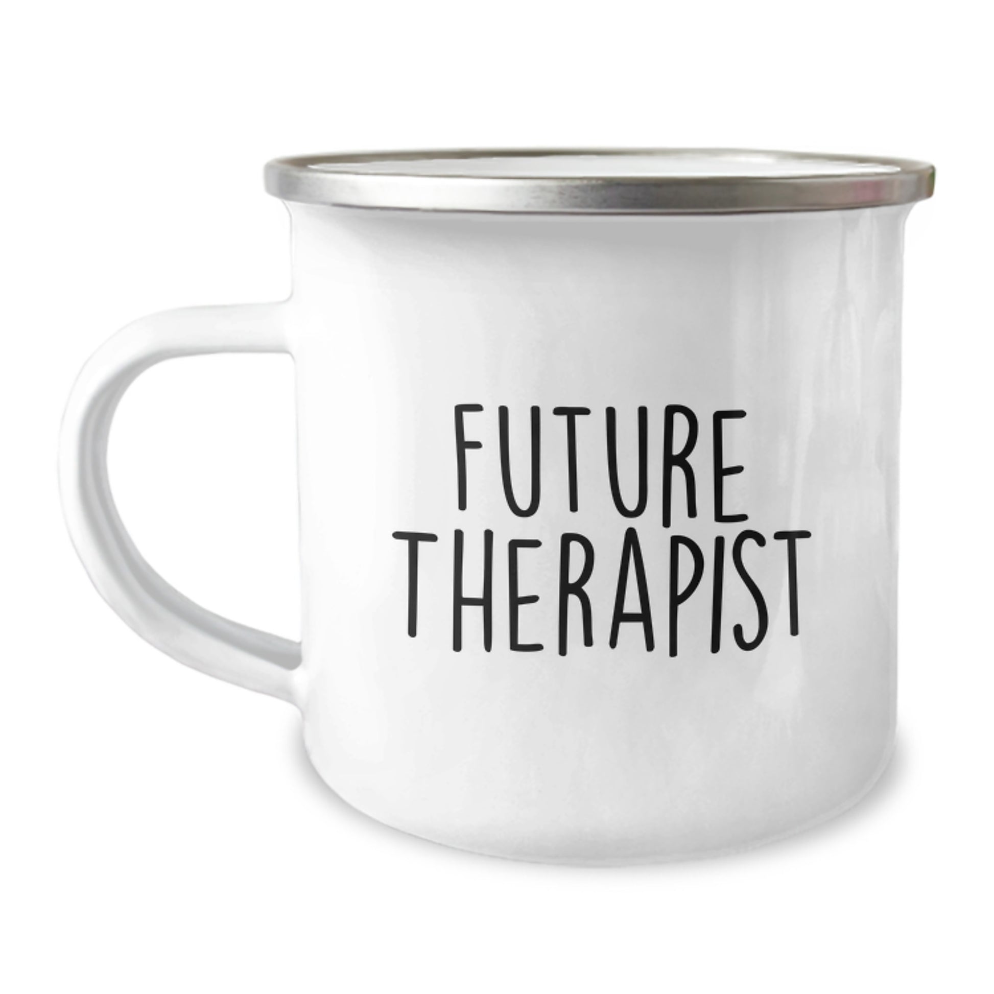 Funny Inspirational Gifts from Men to Future Therapist Camping Mug for Graduation Unique Gifts - Image 1