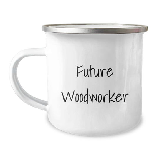 Funny Inspirational Gifts from Woodworker Friends for Men, Unique Camping Mug for Future Woodworker, Graduation Unique Gifts for Men Woodworker - Image 1