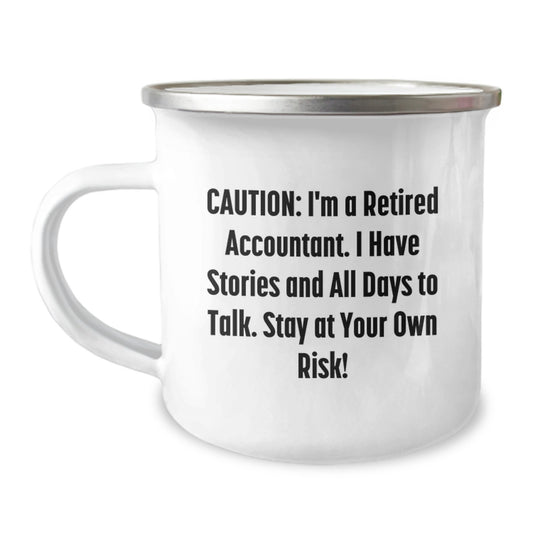 Funny Accountant Gifts, Camping Mug for Accountants, Graduation Unique Gifts from Men, Women, Friends, Coworkers, Family - Image 1