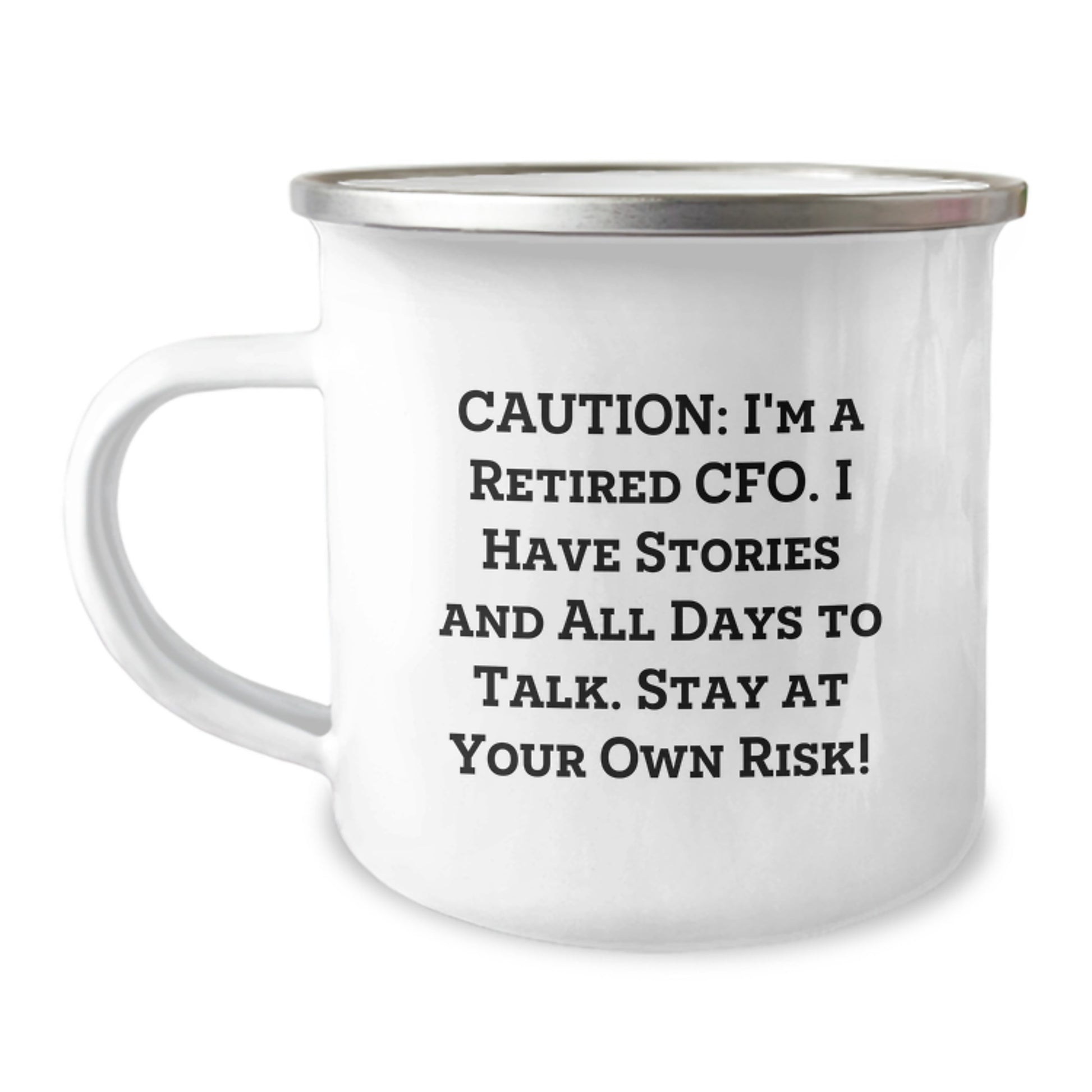 Funny CFO Gifts from Friends for Men Graduation Unique Mugs with Quote - Camping Mug 12 oz Stainless Steel - Image 1