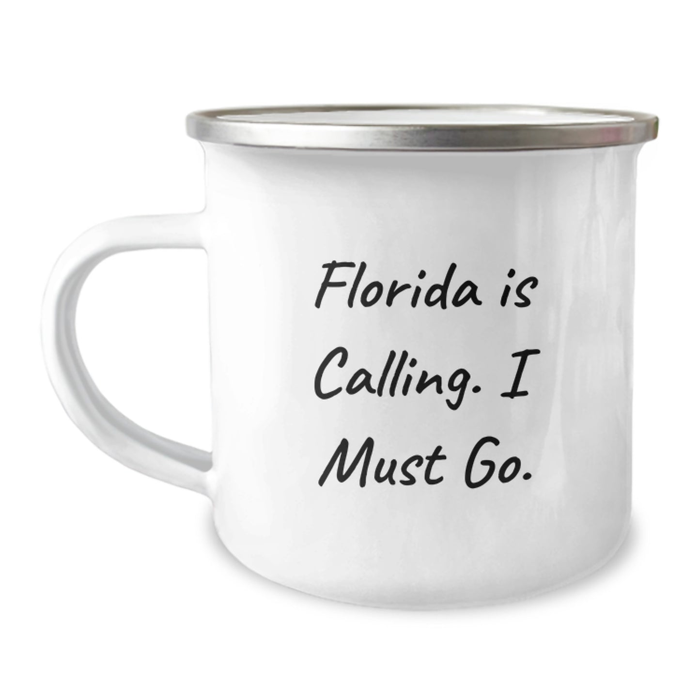 Funny Florida Gifts for Men - 'Florida Is Calling. I Must Go.' Camping Mug for Graduation Unique Gifts - Image 1