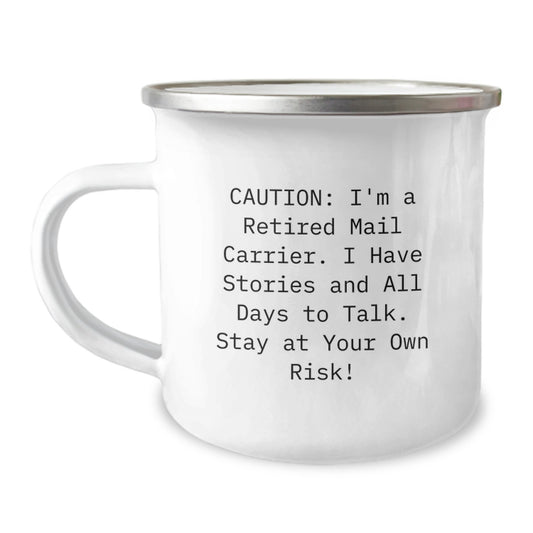 Gifts from Friends for Mail Carrier, Funny Humor Camping Mug, Graduation Unique Gifts - Image 1