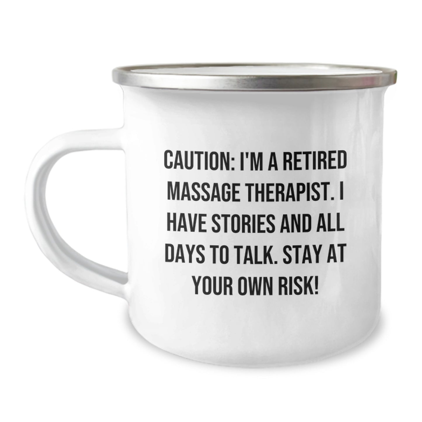 Funny Massage Therapist Gifts from Men - Unique Valentine's Unique Gifts for Massage Therapist Friends - Retired Massage Therapist Camping Mug - Image 1