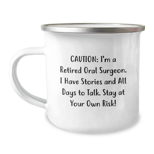 Funny Camping Mugs For Oral Surgeon Graduation Unique Gifts From Friends To Coworkers - Image 1