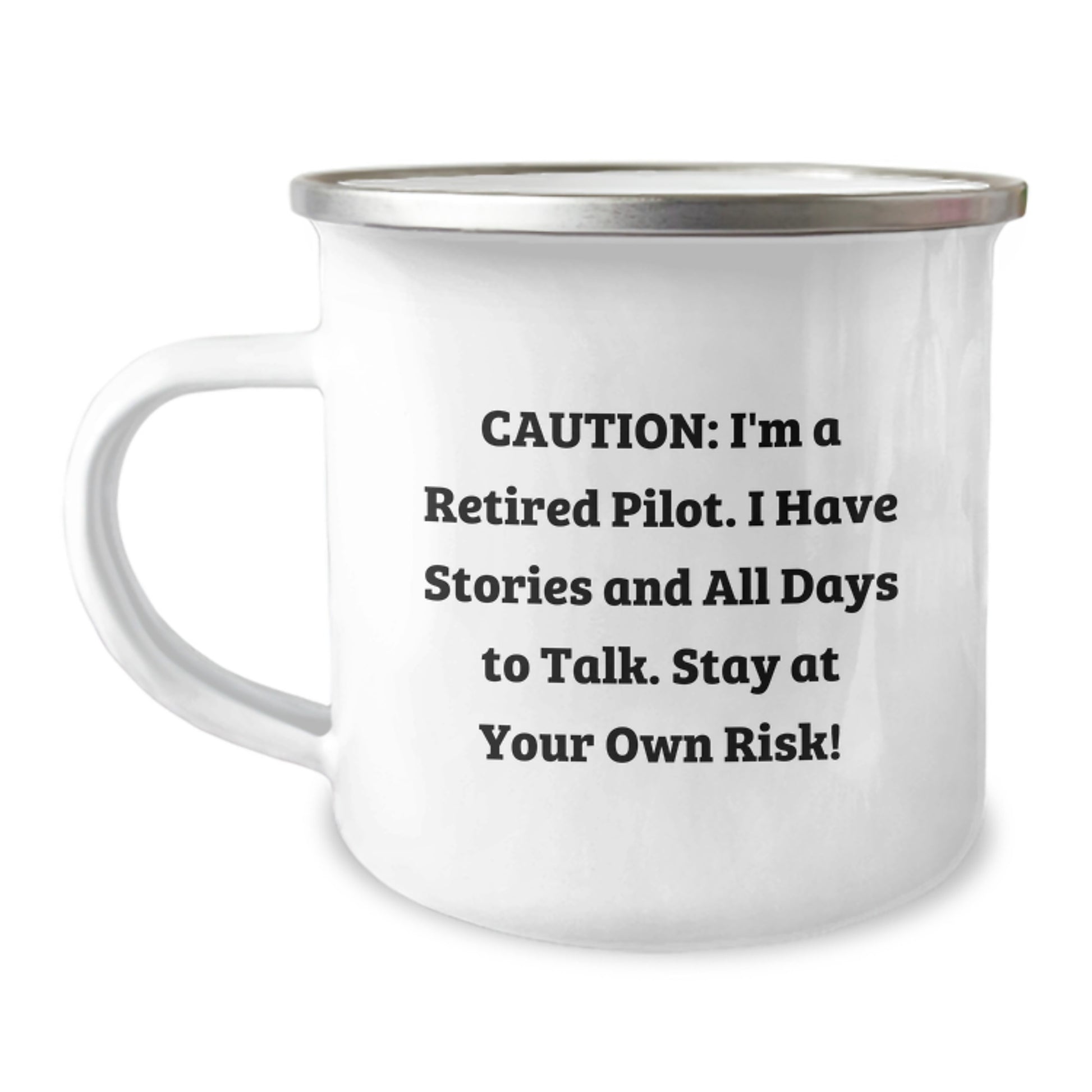 Pilot Gift Ideas - Funny Quote Camping Mug for Pilots and Friends, Valentine's Unique Gifts from Men to Women - Image 1