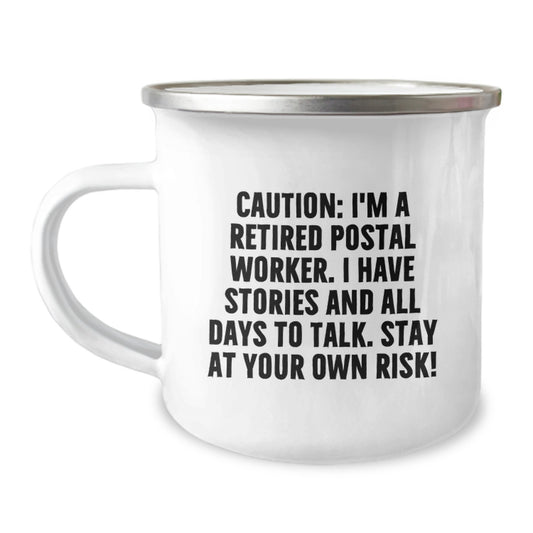 Unique Postal Worker Camping Mug Gifts from Friends and Family for Men and Women Graduation Unique Ideas - Image 1