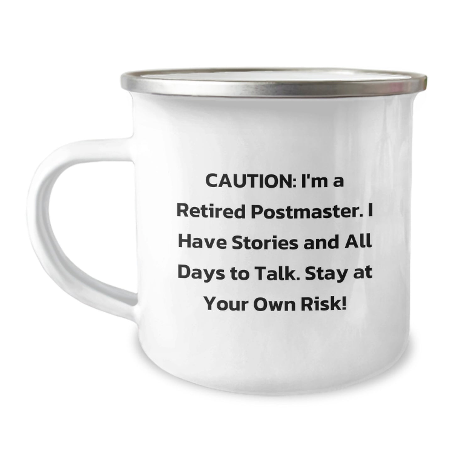 Funny Camping Mug Gifts from Friends for Postmaster - Graduation Unique Mugs for Men Postmaster Retirement - Image 1