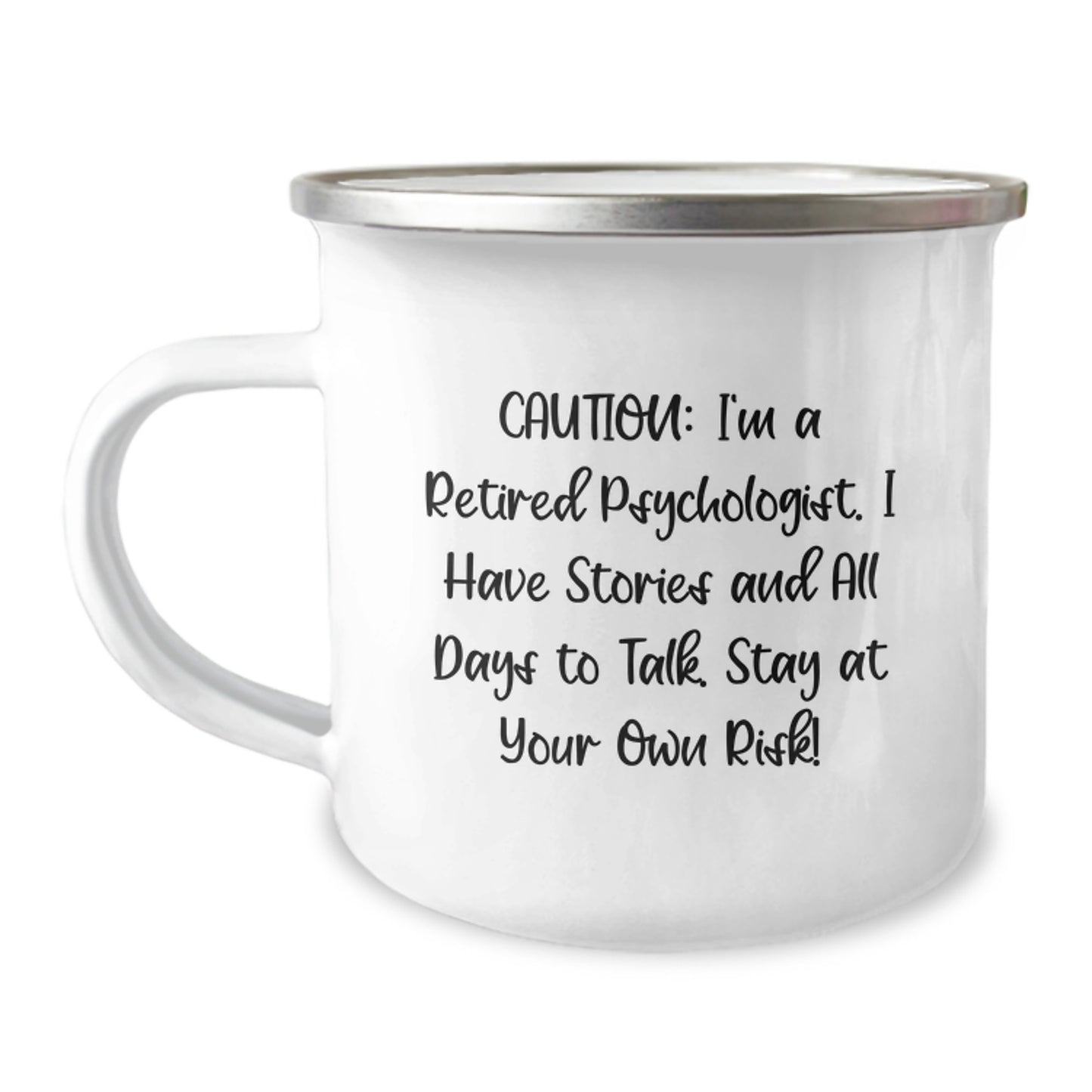Funny Psychologist Gifts for Men, Unique Camping Mug for Friends from a Retired Psychologist, Graduation Unique Gifts - Image 1
