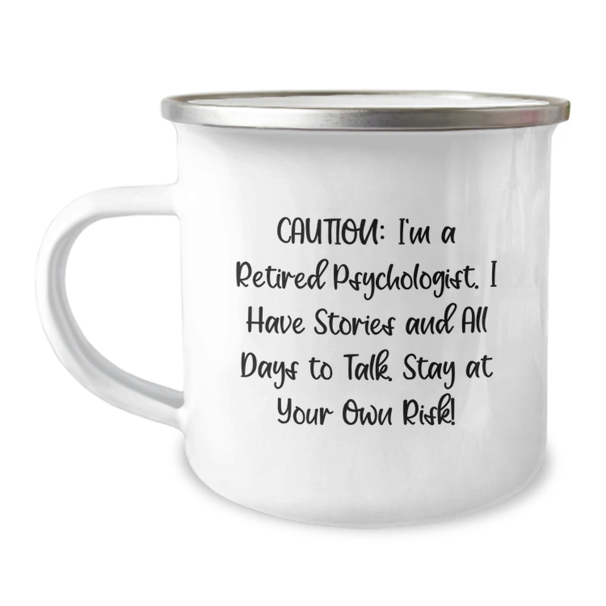Funny Psychologist Gifts for Men, Unique Camping Mug for Friends from a Retired Psychologist, Graduation Unique Gifts - Image 1