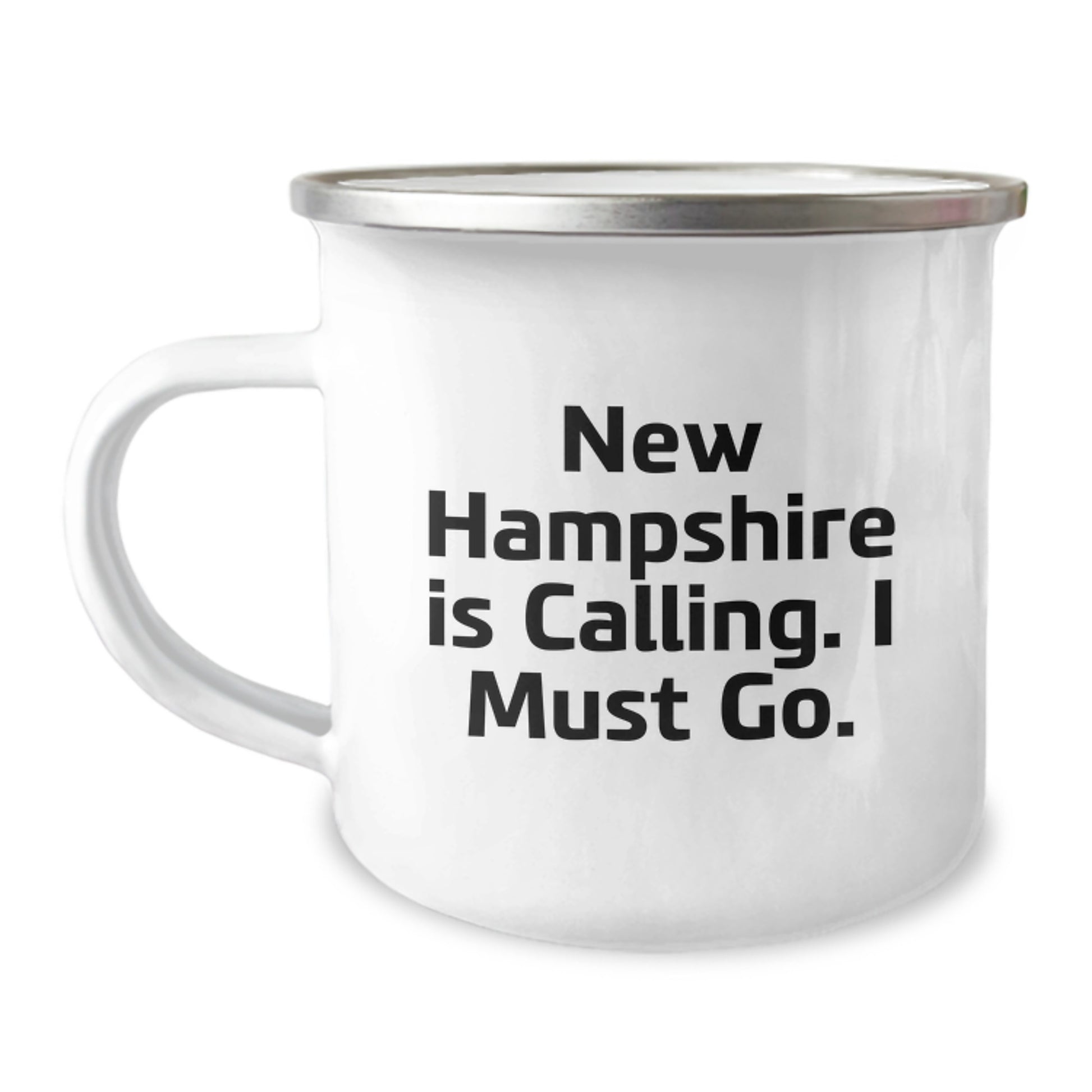 New Hampshire Camping Mugs For Men Funny Gifts From Family - New Hampshire Is Calling. I Must Go. Birthday Unique Gifts - Image 1