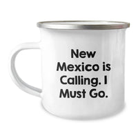 Load image into Gallery viewer, New Mexico Camping Mug Gifts from Friends and Family who say 'New Mexico Is Calling. I Must Go.' on Valentine's - Image 1
