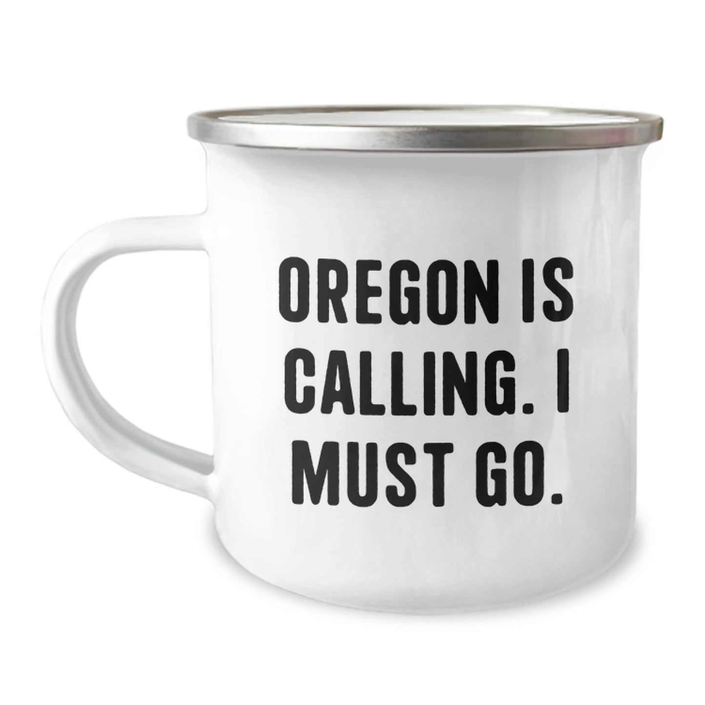 Oregon Gifts for Camping Lovers - Funny 'Oregon Is Calling. I Must Go.' Birthday Unique Gifts from Friends to Family, Camping Mug for Men and Women - Image 1