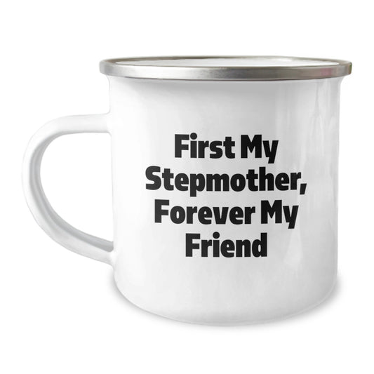 Funny Stepmother Camping Mug Gifts from Men to Step Mom on Valentine's Unique Gifts - Image 1