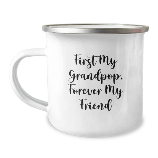 Funny Grandpop Camping Mug Gifts for Him, Gifts from Family, Perfect Graduation Unique Gifts - Image 1