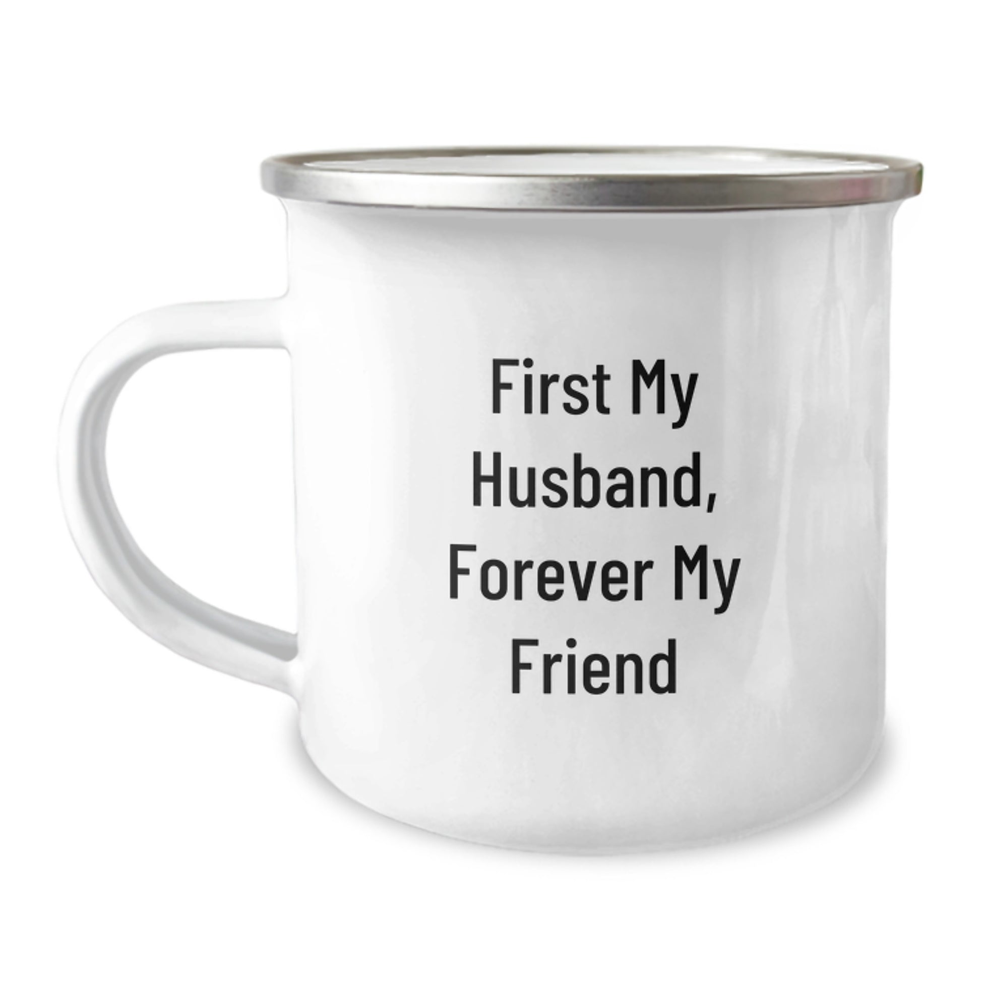 Unique Husband Camping Mug Gifts from Family for Husband - First My Husband Forever My Friend - Image 1