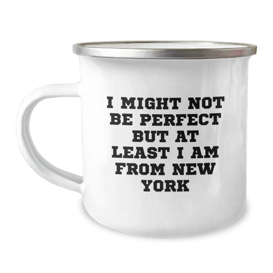 Funny New York Camping Mug Gifts from Friends and Family for Christmas - Image 1